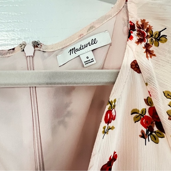 Madewell tie sleeve ruffle waist midi dress - Picture 5 of 5